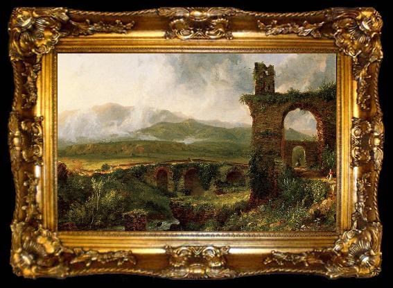 framed  Thomas Cole View near Tivoli, ta009-2